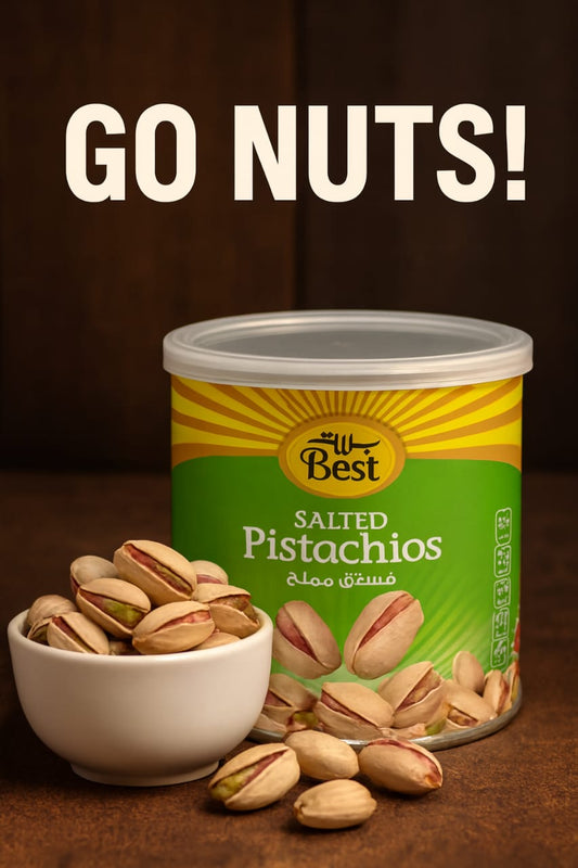 BEST Salted Pistachios - 200g Can _Healthy & Nutritious Snack  Roasted and Lightly Salted